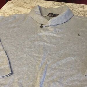 Men’s Ralph Lauren Shaw collared 4XL big grey sweatshirt
